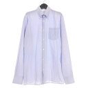 【中古】メゾンマルジェラ 10 Maison Margiela 10 00SS オリゾンティ期 ガーゼシャツ 2 長袖 サックスブルー 青 333-88400 ...