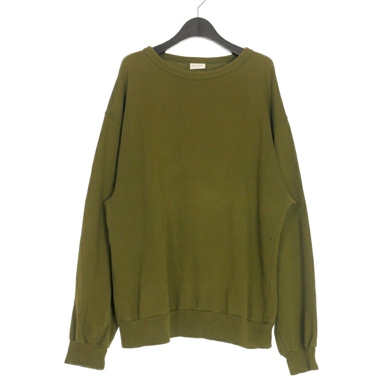 【中古】ドリスヴァンノッテン DRIES VAN NOTEN クルーネックスウェット トレーナー 長袖 S カーキ 緑 国内正規 メンズ 【ベクトル 古着】 250429(4)