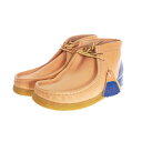 【中古】未使用品 クラークス clarks Wallabee Boot ワラビーブーツ 靴 UK9.5 27.5cm ナチュラル/ブルー 青 メンズ 【ベクトル 古着】 250519