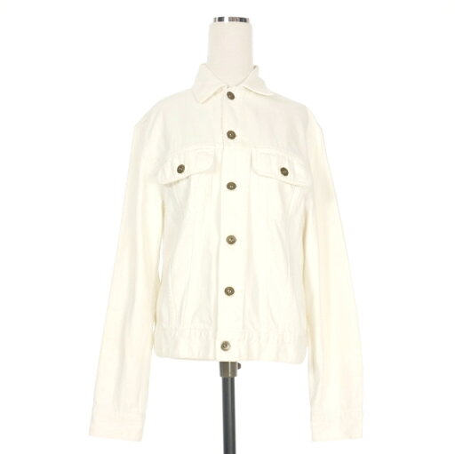 【中古】プラージュ 3/8 par plage デニムジャケット ブルゾン ホワイト 白 16-011-922-6000-1-0 レディース 【ベクトル 古着】 250530 【中古】プラージュ 3/8 par plage デニムジャケット ブルゾン ホワイト 白 16-011-922-6000-1-0 レディース 【ベクトル 古着】 250530