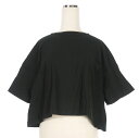 【中古】トラディショナル ウェザーウェア Traditional Weatherwear クロップド Tシャツ カットソー 半袖 S ブラック 黒 L161HPJO0084MV レディース 【ベクトル 古着】 250529