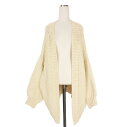 【中古】エトレトウキョウ ETRE TOKYO HAND MADE KNIT GOWN OFF WHITE ハンドメイド ニットガウン カーディガン 長袖 F ...