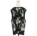 【中古】フミエタナカ FUMIE TANAKA 20AW リバーシブル ニットベスト セーター ブラック/ホワイト 黒 白 レディース 【ベクトル 古着】 25...