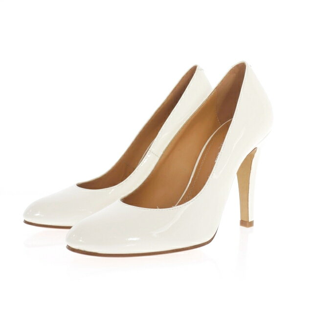 Rakuten - 【中古】未使用品 メゾンマルジェラ 22 Maison Margiela 22 22AW パテントレザー ポインテッドトゥ ハイヒールパンプス 靴 36 ホワイト 白 S58WL0229 国内正規 レディース 【ベクトル 古着】 260412