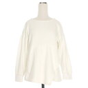 【中古】アメリヴィンテージ AMERI アシンメトリーカットソー スウェット 長袖 F ホワイト 白 01920340600 レディース 【ベクトル 古着】 250612