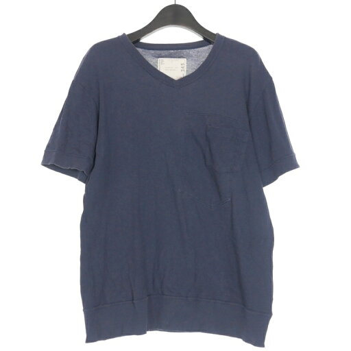 【中古】サカイ sacai Vネック ポケットTシャツ カットソー 半袖 1 ネイビー 紺 12-00345M メンズ 【ベクトル 古着】 250603 【中古】サカイ sacai Vネック ポケットTシャツ カットソー 半袖 1 ネイビー 紺 12-00345M メンズ 【ベクトル 古着】 250603