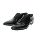 【中古】ヒューゴボス HUGO BOSS Patent Leather Oxford Shoes Evening エナメル ドレスシューズ 革靴 UK6.5 ブ...