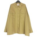 【中古】未使用品 シンヤコズカ SHINYA KOZUKA 25AW GIANT WORK SHIRT WITH DICKIES オーバーサイズ ワークシャツ ...