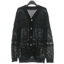 【中古】ロアー roar 5GG Milky Lily Toffino Dancan Cardi カーディガン コンチョボタン 長袖 2 ブラック 黒 13SRK-01 メンズ 【ベクトル 古着】 250627