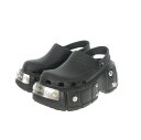 【中古】バレンシアガ BALENCIAGA HardCrocs Sandal ハードクロックス サンダル ラバー 靴 43 ブラック 黒 メンズ 【ベクトル 古...