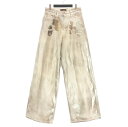 【中古】エムエーエスユー MASU BOYS 25SS EMBLEM BAGGY JEANS バギージーンズ デニムパンツ 46 シルバー B25K6PT007 メンズ 【ベクトル 古着】 250713