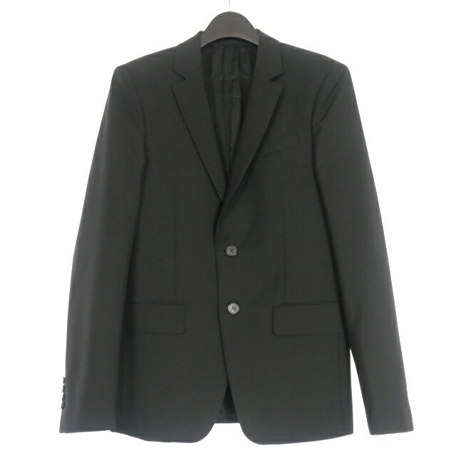 【中古】ジバンシィ GIVENCHY ウールモヘヤ テーラードジャケット ブレザー 長袖 46 ブラック 黒 G14S 1240-005 国内正規 メンズ 【ベクトル 古着】 250719