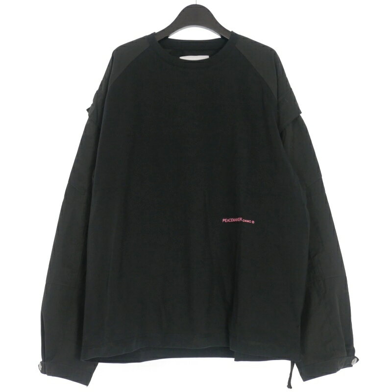 【中古】未使用品 オーエーエムシー OAMC PEACEMAKER 25SS SL CARGO L/S カーゴTシャツ カットソー 長袖 M ブラック 黒 PCM1OT07A メンズ 【ベクトル 古着】 250801のサムネイル