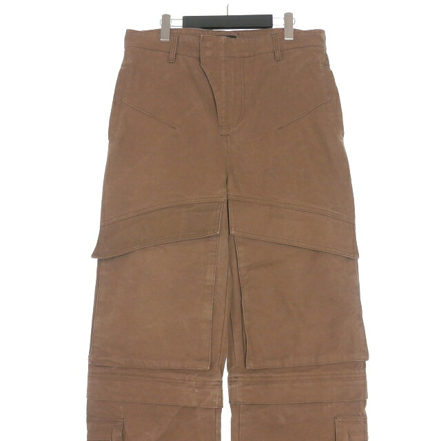 【中古】エンタイアスタジオ entire studio HARD CARGO HEAVY CANVAS カーゴパンツ M ブラウン 茶 ES2220 メンズ 【ベクトル 古着】 250831