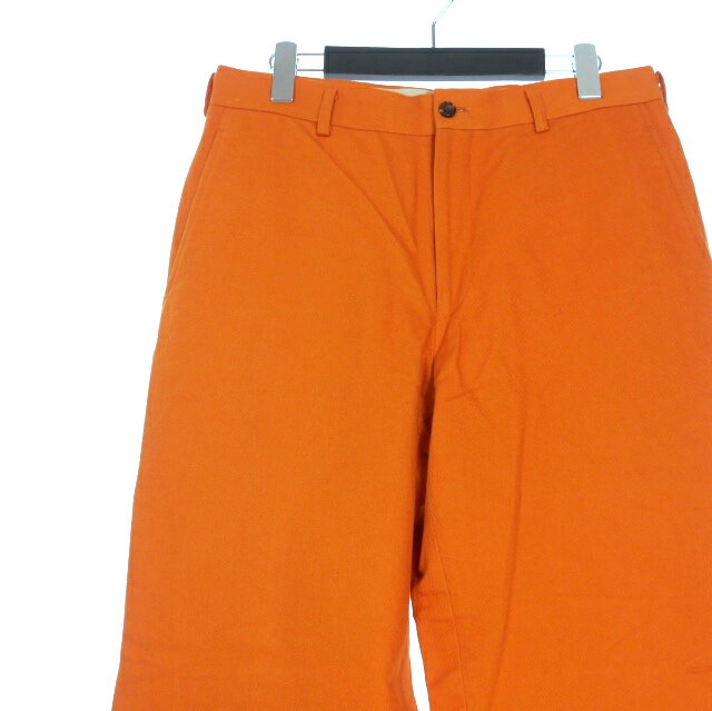【中古】コムデギャルソンオム COMME des GARCONS HOMME 01AW 田中オム 製品洗い コットンパンツ スラックス L オレンジ HC-P026 メンズ 【ベクトル 古着】 250923
