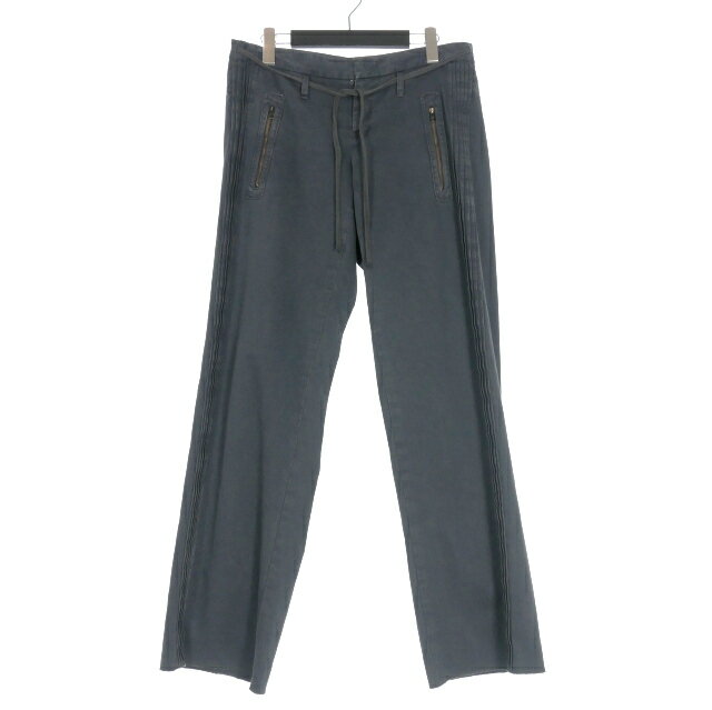 【中古】ニールバレット Neil Barrett サイドデザイン ドローストリングパンツ 46 ネイビー 紺 UPA24T28 国内正規 メンズ 【ベクトル 古着】 251103(4)