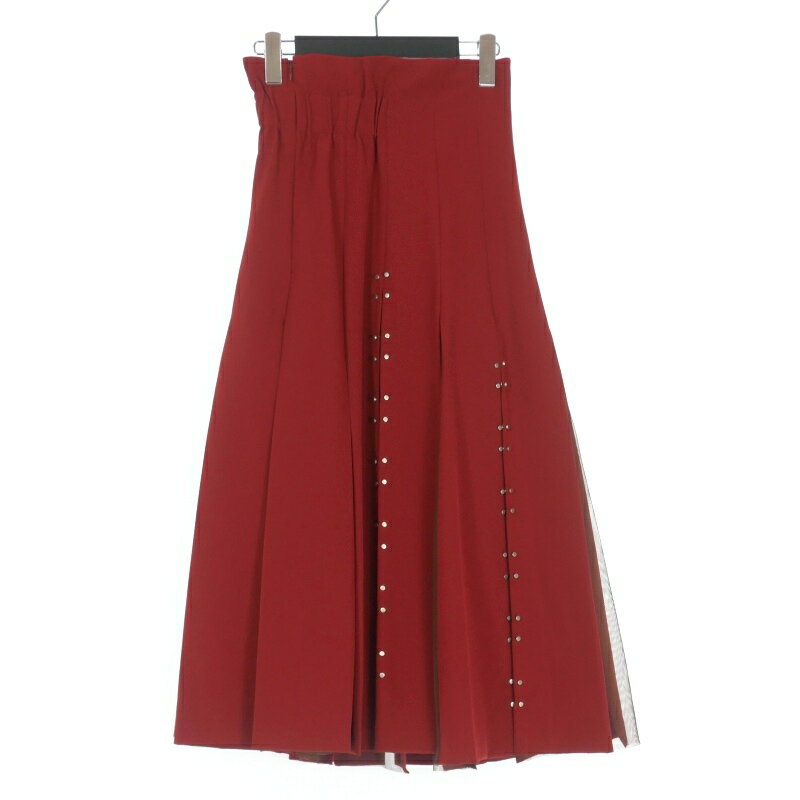 【中古】アメリヴィンテージ Ameri VINTAGE CHASM SCREEN SKIRT ロングスカート S レッド 赤 019209203..