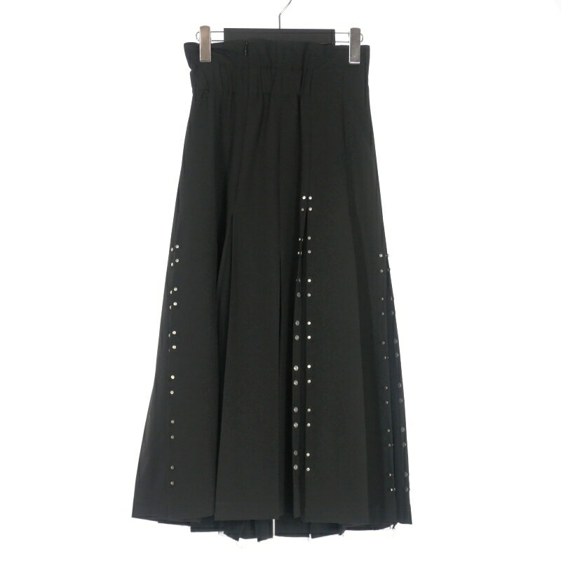 【中古】アメリヴィンテージ Ameri VINTAGE CHASM SCREEN SKIRT ロングスカート S ブラック 黒 0192092..