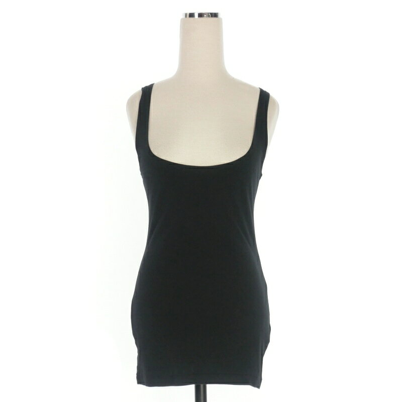 【中古】ヨウジヤマモトノアール YOHJI YAMAMOTO NOIR タンクトップ ノースリーブ 無地 2 ブラック 黒 ..