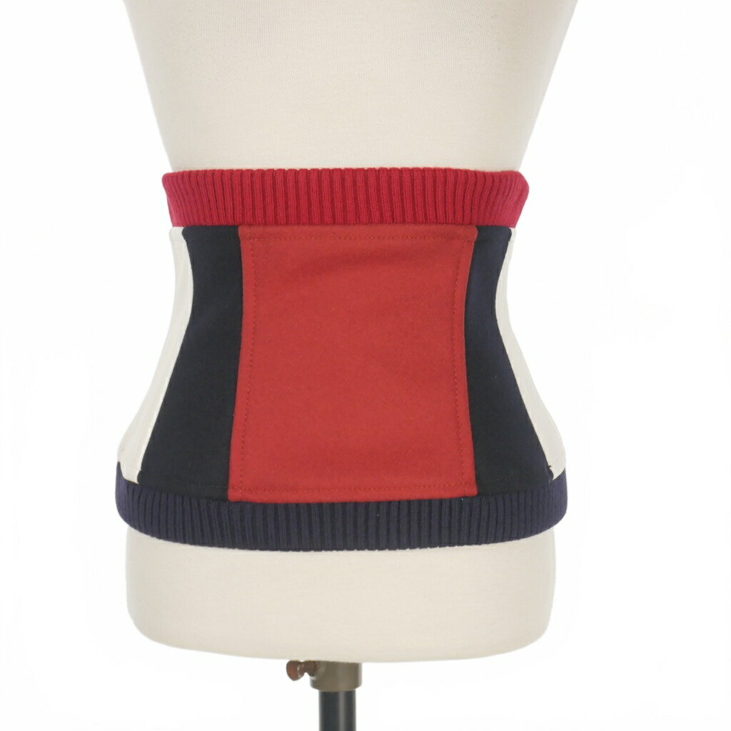 【中古】未使用品 ディースクエアード DSQUARED2 23AW Varsity Corset 配色 コルセット ビスチェ 38 レッド/ネイビー/ホワイト S72NC1051 国内正規 レディース 【ベクトル 古着】 251118