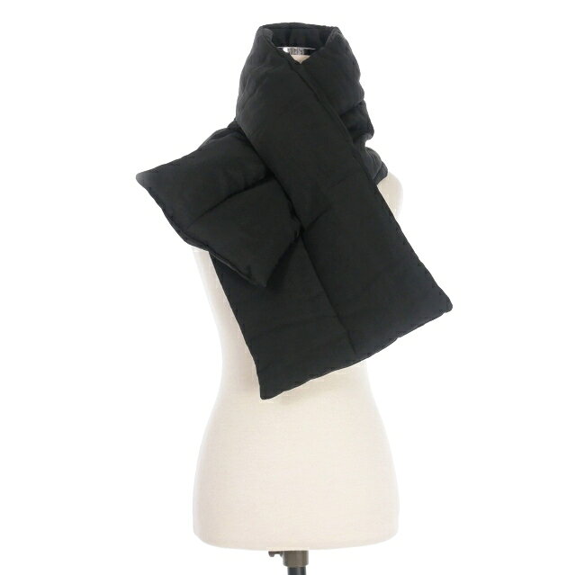 【中古】ロクマルサン 603 MIDWEST ダウンマフラー ストール ブラック 黒 メンズ 【ベクトル 古着】 25..