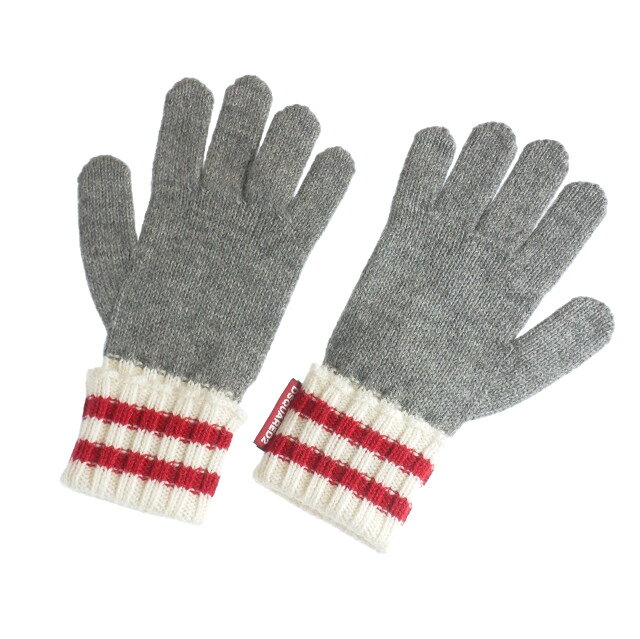 【中古】未使用品 ディースクエアード DSQUARED2 アルパカ ニットグローブ 手袋 UNI グレー S82KN0135 ..