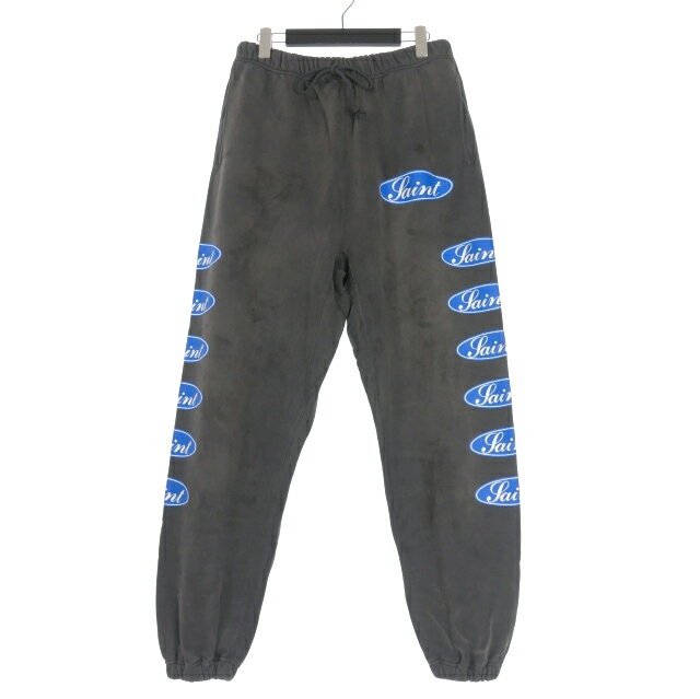 Rakuten - 【中古】未使用品 セントマイケル SAINTMICHAEL 25AW LOVE AMONG SWEAT PANTS スウェットパンツ M ブラック 黒 SM-HR1-0000-061 メンズ 【ベクトル 古着】 260319