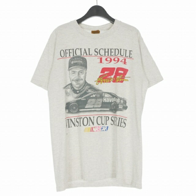 Rakuten - 【中古】ヴィンテージ VINTAGE 90's USA製 1994 NASCAR Winston Cup Series プリントTシャツ カットソー 半袖 M 杢グレー メンズ 【ベクトル 古着】 260621