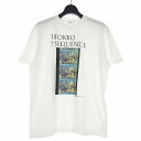 【中古】未使用品 トウキョウ シークエンス TOKYO SEQUENCE 22SS クルーネック フォト プリント Tシャツ カットソー 半袖 XL ホワイト 白 TS22SS-TEE-U04 メンズ 【ベクトル 古着】 250712
