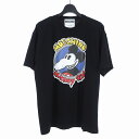 【中古】未使用品 モスキーノ MOSCHINO 20SS ネズミプリント Tシャツ カットソー 半袖 XXS ブラック 黒 A0779 レディース 【ベクトル ...