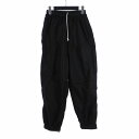 【中古】マーティン アスビヨルン MARTIN ASBJORN ナイロンパンツ スラックス M 黒 ブラック メンズ 【ベクトル 古着】 231217