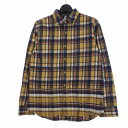 【中古】グラム glamb チェック シャツ ネルシャツ 長袖 2 イエロー 黄 メンズ 【ベクトル 古着】 240114