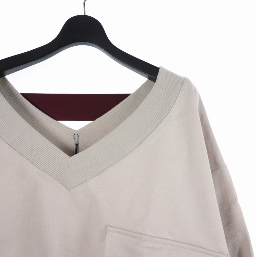 【中古】アルコン ARCHON 2WAY プルオーバー スウェット トレーナー ビッグシルエット M ベージュ 8020-11214 メンズ 【ベクトル 古着】 231216