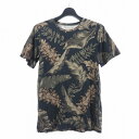 ドリスヴァンノッテン DRIES VAN NOTEN ボタニカル柄 花柄 Tシャツ 半袖 クルーネック ブラック 黒 メンズ  240115