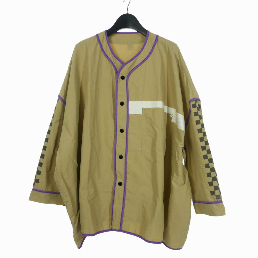【中古】エレファントトライバルファブリックス elephant TRIBAL fabrics IAAAM別注 ジャケット ブルゾン F ベージュ メンズ 【ベクトル 古着】 240704