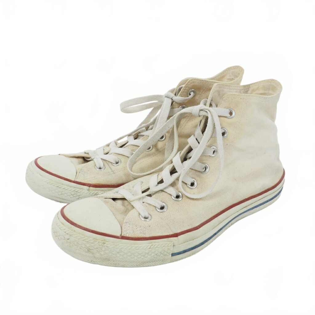 【中古】コンバース CONVERSE オールスター ハイカットスニーカー US9.5 28cm 白 ホワイト メンズ 【ベクトル 古着】 240206