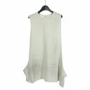 【中古】ジエダ Jieda 23SS PIGMENT OVERSIZED VEST ピグメント ベスト タンクトップ ナチュラル コットン F 白 ホワイト J...