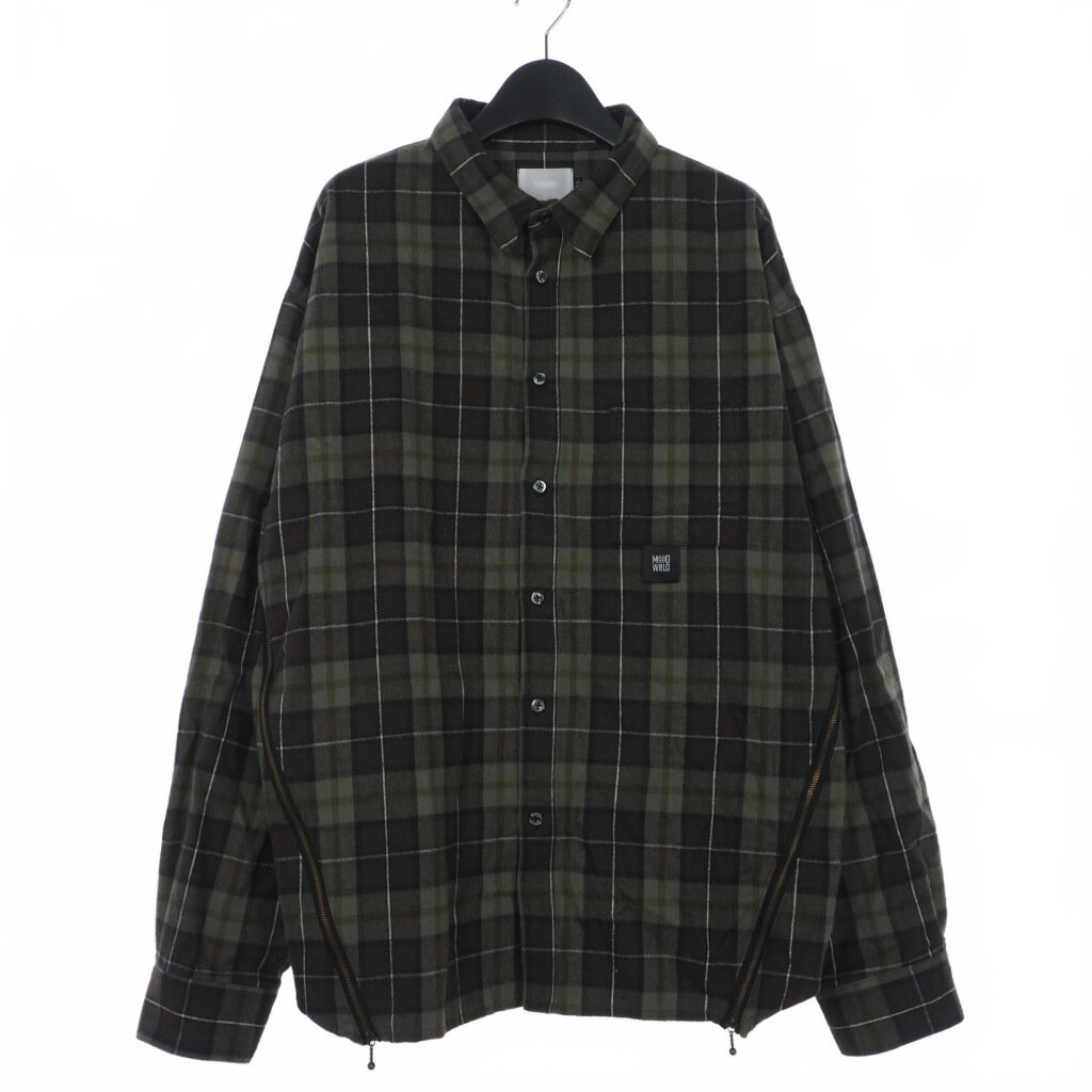 yÁzbh[h MOD WRLDZIPPER FLARE FLANNEL LS SHIRTS CHECK `FbNVc TChWbv  XL }`J[ Y yxNg Òz 240307