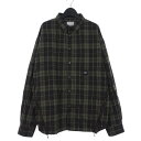 【中古】モッドワールド MOD WRLDZIPPER FLARE FLANNEL LS SHIRTS CHECK チェックシャツ サイドジップ 長袖 XL マル...