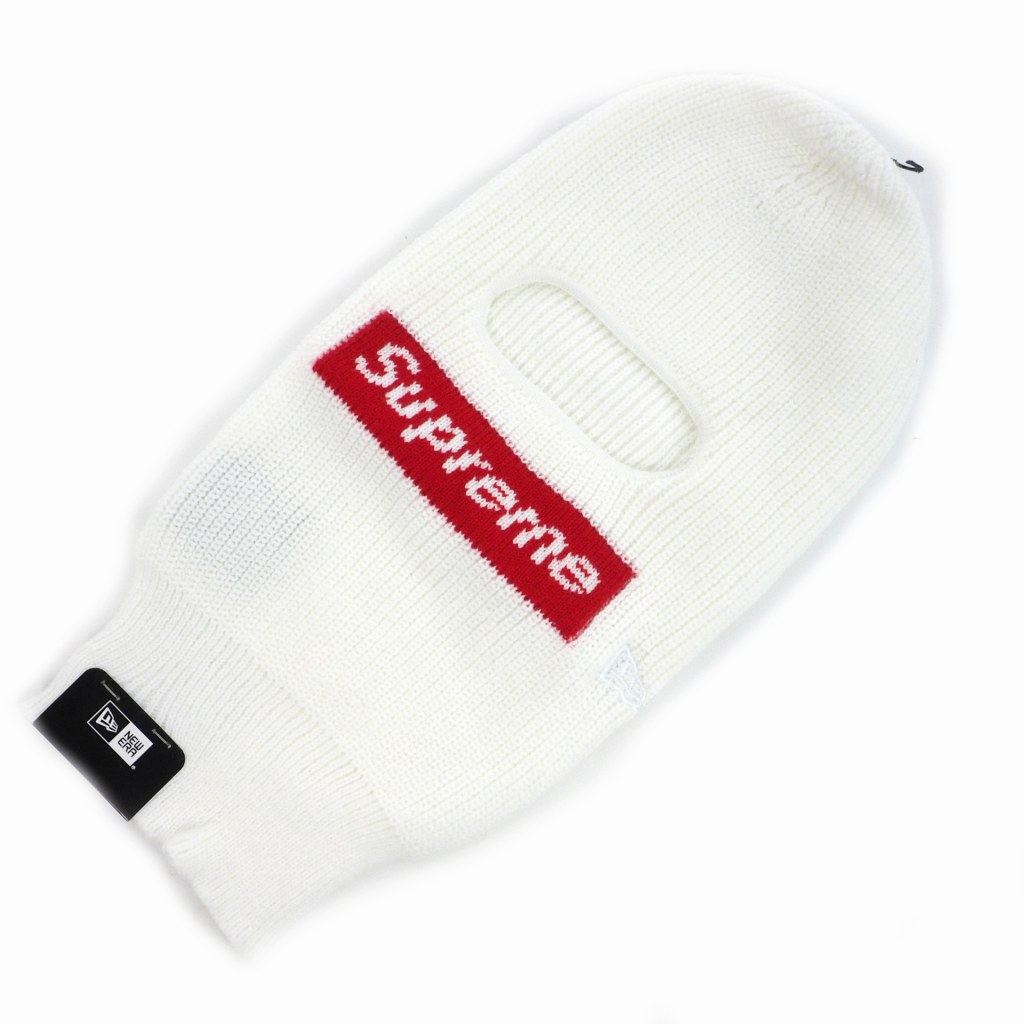 【中古】未使用品 シュプリーム SUPREME ニューエラ New Era 21AW Box Logo Balaclava ボックスロゴ バラクラバ 白 ホワイト メンズ 【ベクトル 古着】 240502