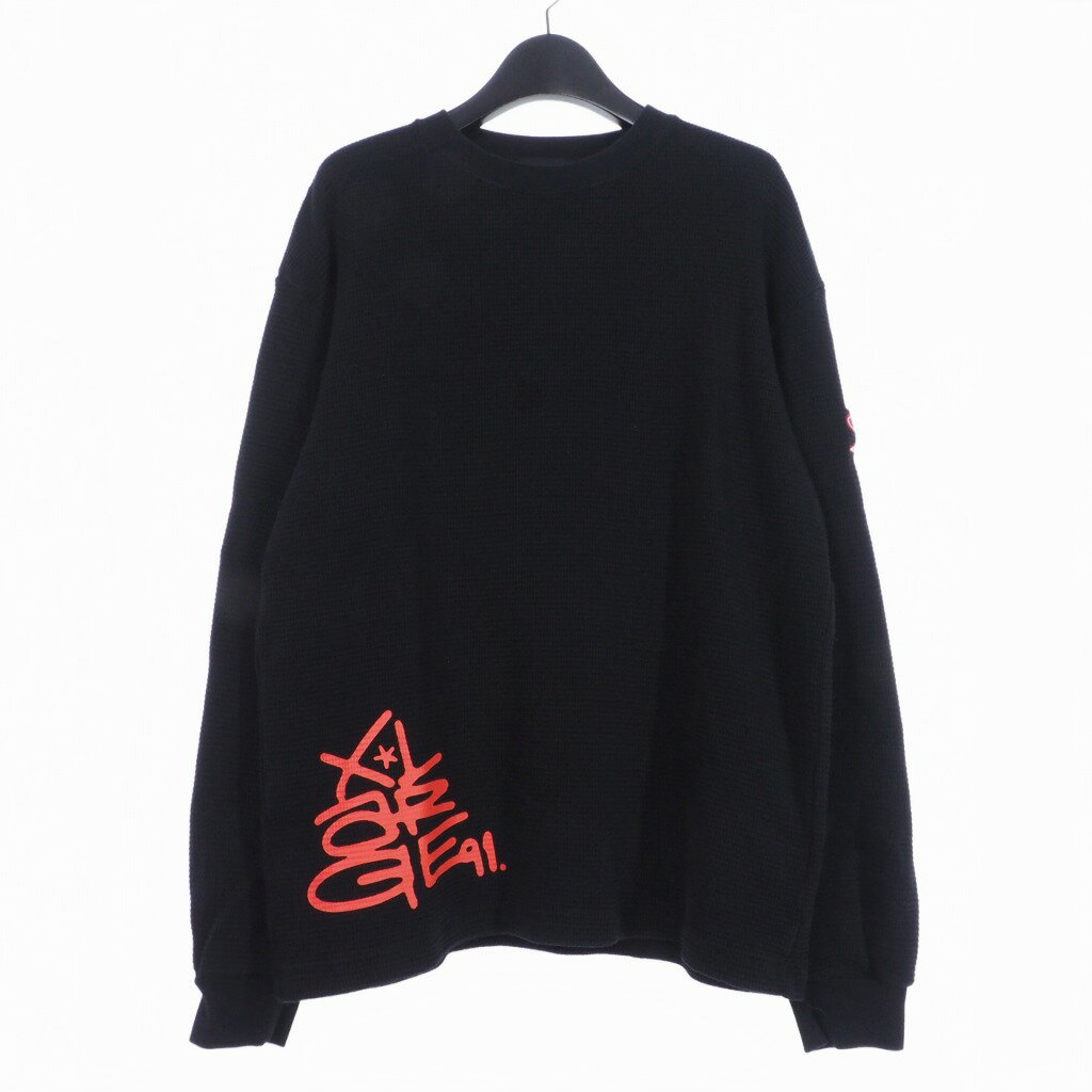 楽天VECTOR×Refine【中古】エクストララージ X-LARGE GRAFFITI KIDS THERMAL L/S TEE グラフィック キッズ サーマル ロングスリーブ Tシャツ カットソー 長袖 M ブラック 黒 101241011027 メンズ 【ベクトル 古着】 240527