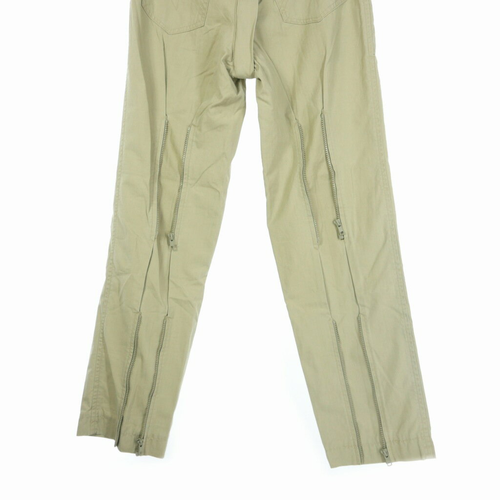 【中古】ネイバーフッド NEIGHBORHOOD ボンテージ ジップ パンツ リップストック M ベージュ メンズ 【ベクトル 古着】 240630