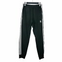 【中古】アディダスオリジナルス adidas originals トラックパンツ イージーパンツ ロゴ サイドライン S 黒 ブラック メンズ 【ベクトル 古着】 240820(4)