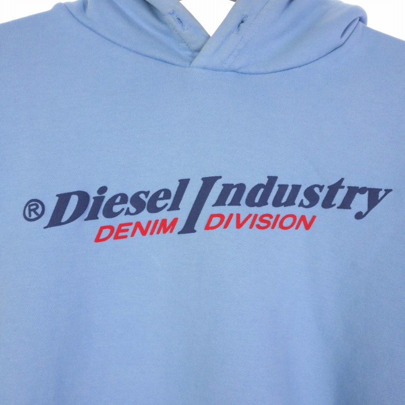 【中古】ディーゼル DIESEL プルオーバー パーカー フーディー プリント S ブルー a03744-0ajih メンズ 【ベクトル 古着】 250510