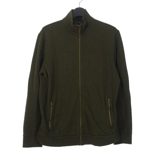 【中古】ポロ ラルフローレン POLO RALPH LAUREN ヘリンボーン ジップアップ ニット カーディガン M カーキ メンズ 【ベクトル 古着】 250513 【中古】ポロ ラルフローレン POLO RALPH LAUREN ヘリンボーン ジップアップ ニット カーディガン M カーキ メンズ 【ベクトル 古着】 250513