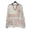 【中古】ビズビム VISVIM 21SS TUNIC P.O. PATCHWORK バンダナ パッチワーク シャツ チュニック 2 白 ホワイト 01211050110010 メンズ 【ベクトル 古着】 250513