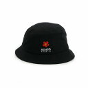 【中古】ケンゾー KENZO NIGO BOKE FLOWER ボケ フラワー刺繍 バケットハット L 黒 ブラック FC65AC404F33 メンズ 【ベクト...