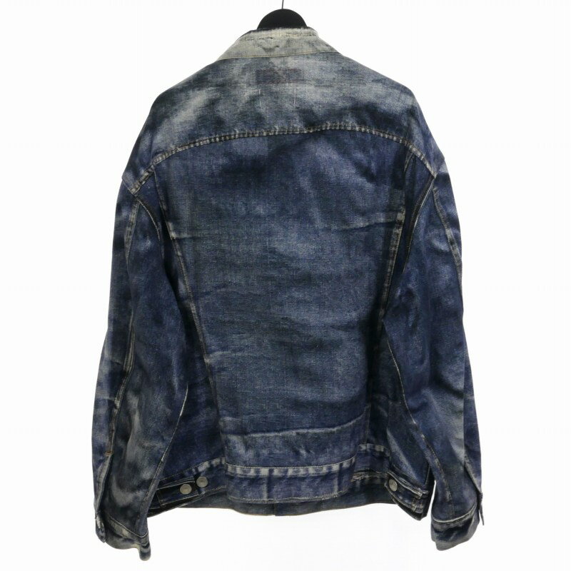 【中古】ジュンヤワタナベマン JUNYA WATANABE MAN × ベルベルジン BerBerJin × リーバイス Levi's 25SS コットンツイル インクジェットプリント M ブルー 青 WO-J911-100-1-3 メンズ 【ベクトル 古着】 250713