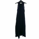 【中古】アキラナカ AKIRA NAKA ノースリーブワンピース 1 ネイビー 紺 AS1906-NV レディース 【ベクトル 古着】 250708