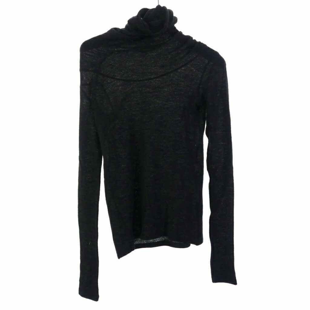 【中古】コムーン commuun ハイネック ウールニット セーター 無地 34 ブラック 黒 レディース 【ベクトル 古着】 250823